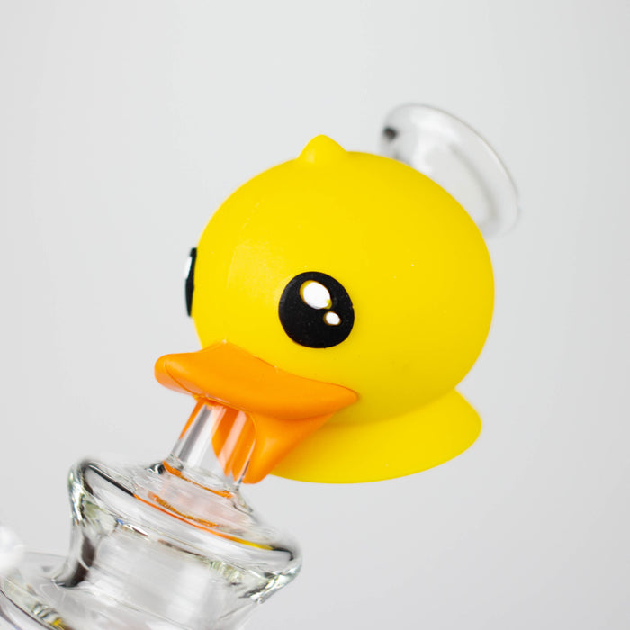 7.5"Duck Functional Glass Water pipe Glass Bong YHS Smoke