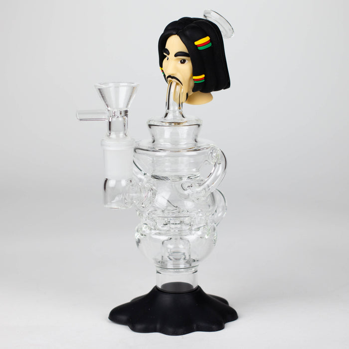 7.6"Marley functional glass water pipe Glass Bong YHS Smoke