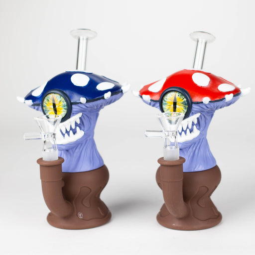 7.2" Vinyl Mushroom Monster Water Pipe Resin · Silicone · Plastic Bong YHS Smoke