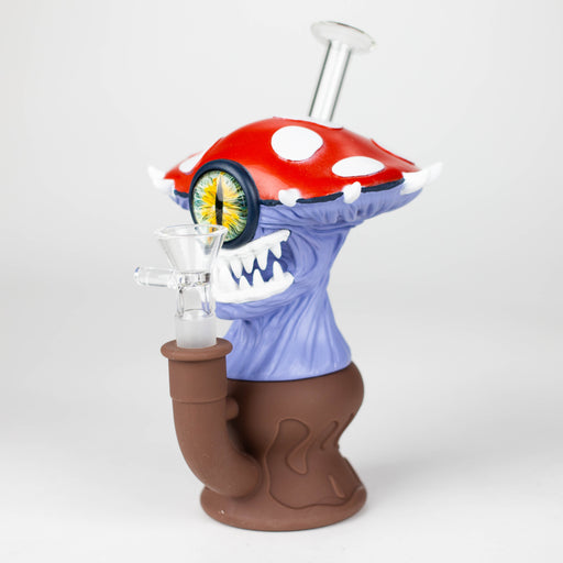 7.2" Vinyl Mushroom Monster Water Pipe Resin · Silicone · Plastic Bong YHS Smoke