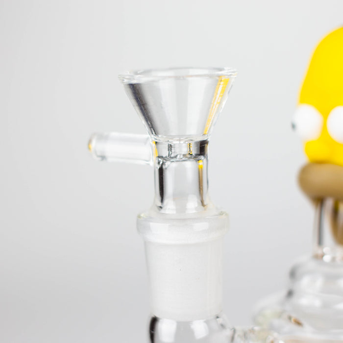 6.3" Cartoon Character Functional Glass Water Pipe Glass Bong YHS Smoke