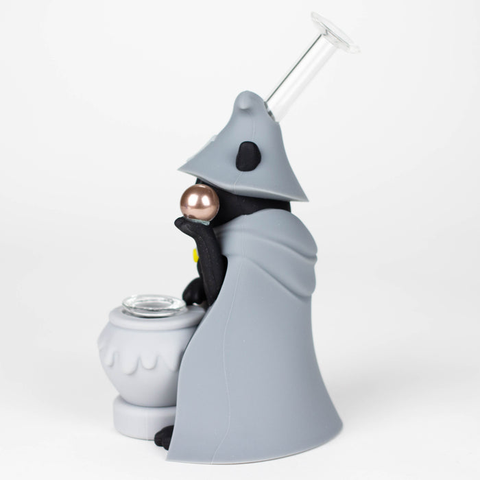 6.5“ Resin wizard cat water pipe Resin · Silicone · Plastic Bong YHS Smoke