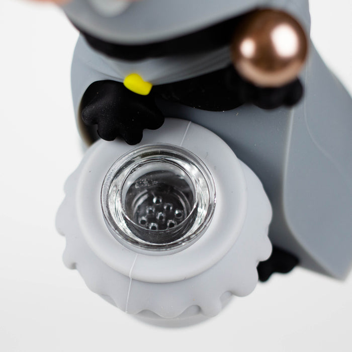 6.5“ Resin wizard cat water pipe Resin · Silicone · Plastic Bong YHS Smoke