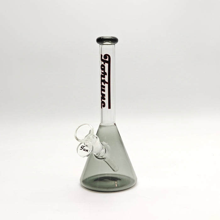 Fortune | 8" 4mm Coloured Bong Assorted Colour Glass Bong Fortune Black