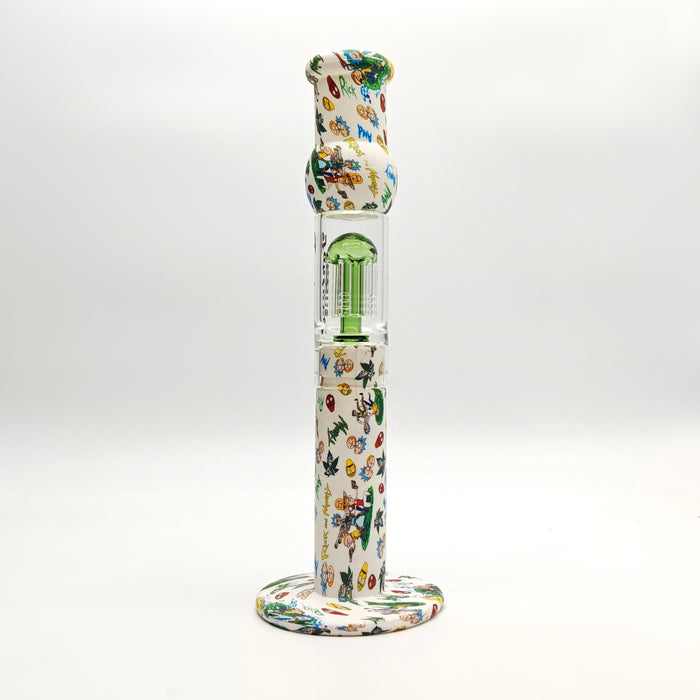 Fortune | 12.5" Silicone Hydrographic Tree Perc Waterpipe Resin · Silicone · Plastic Bong Fortune