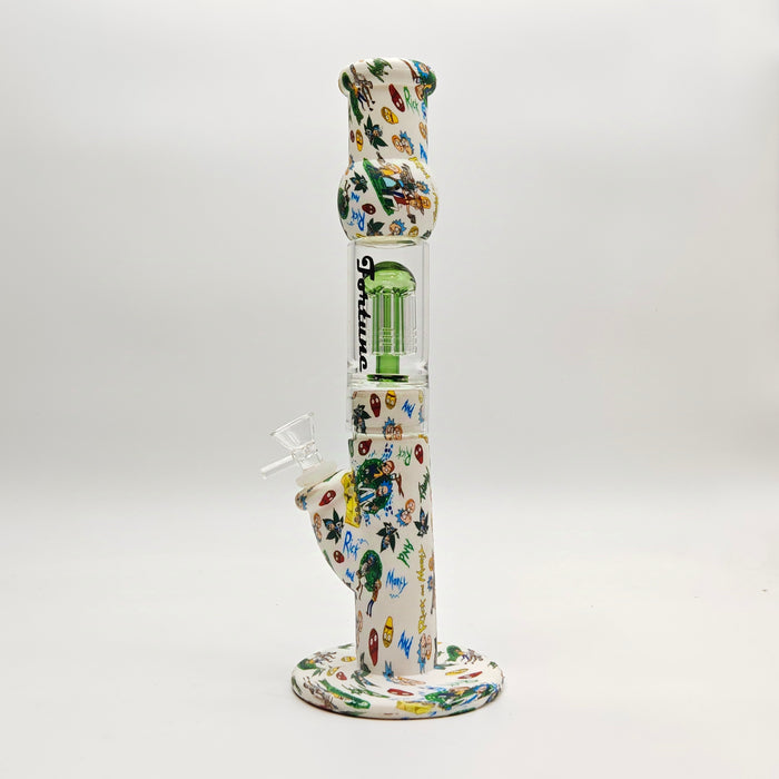 Fortune | 12.5" Silicone Hydrographic Tree Perc Waterpipe Resin · Silicone · Plastic Bong Fortune