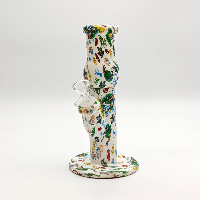 Fortune | 12.5" Silicone Hydrographic Tree Perc Waterpipe Resin · Silicone · Plastic Bong Fortune