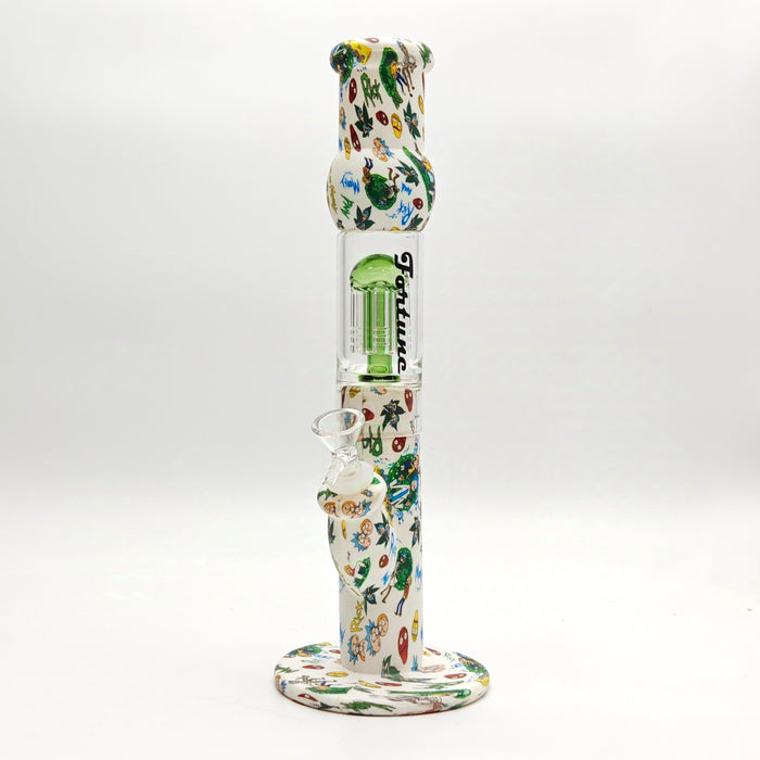 Fortune | 12.5" Silicone Hydrographic Tree Perc Waterpipe Resin · Silicone · Plastic Bong Fortune