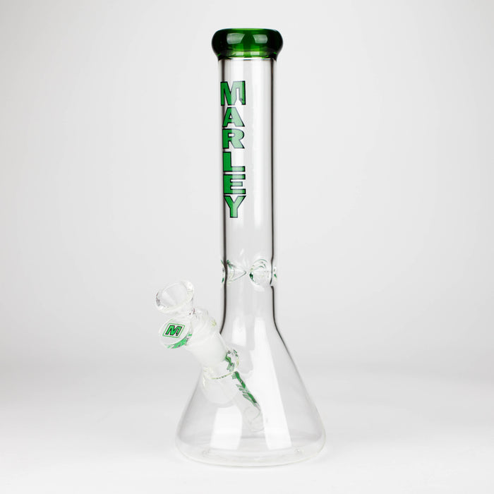 Marley | 11" 5mm Glass Beaker Bong [3825] Glass Bong Smoking Cat Distribution Green