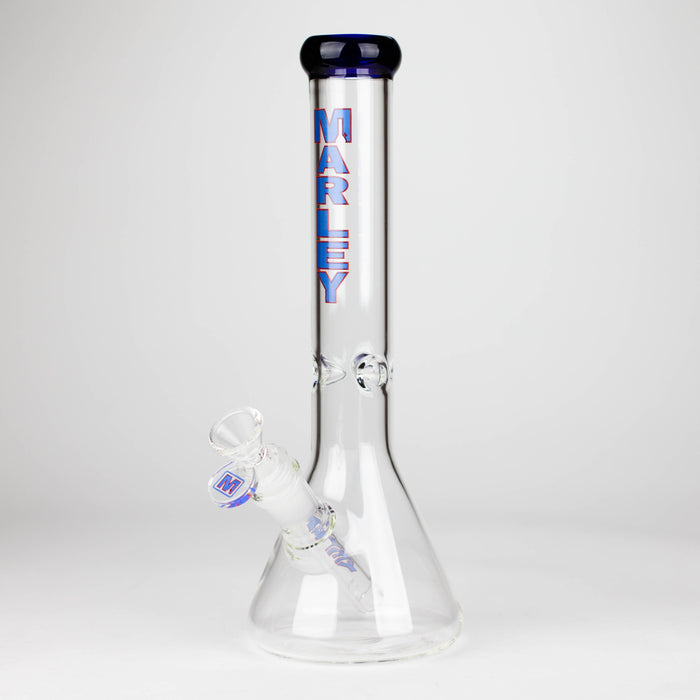Marley | 11" 5mm Glass Beaker Bong [3825] Glass Bong Smoking Cat Distribution Blue