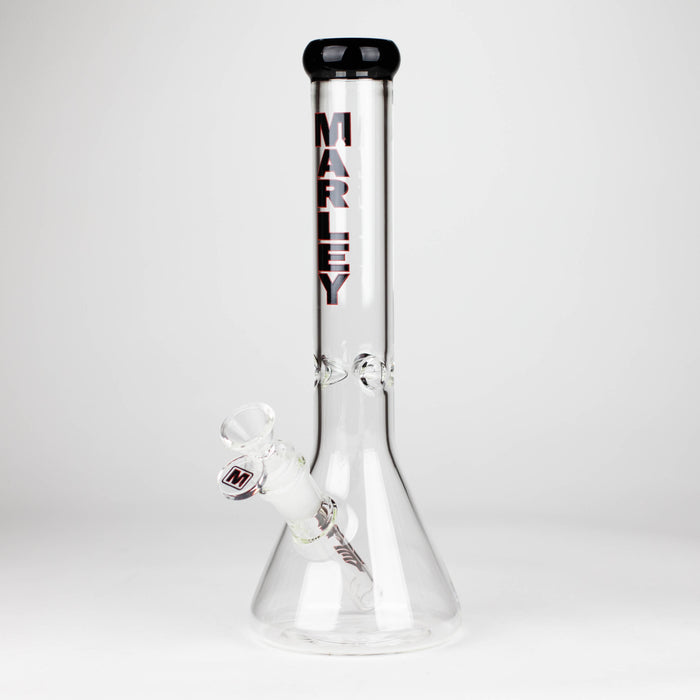 Marley | 11" 5mm Glass Beaker Bong [3825] Glass Bong Smoking Cat Distribution Black