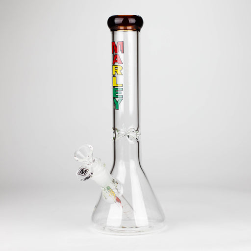Marley | 11" 5mm Glass Beaker Bong [3825] Bongs Smoking Cat Distribution Amber