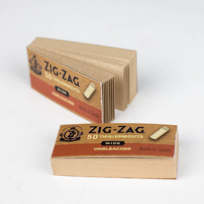 ZIG-ZAG | Unbleached Wide Tips box of 50 ROLLING ACCESSORIES ONE