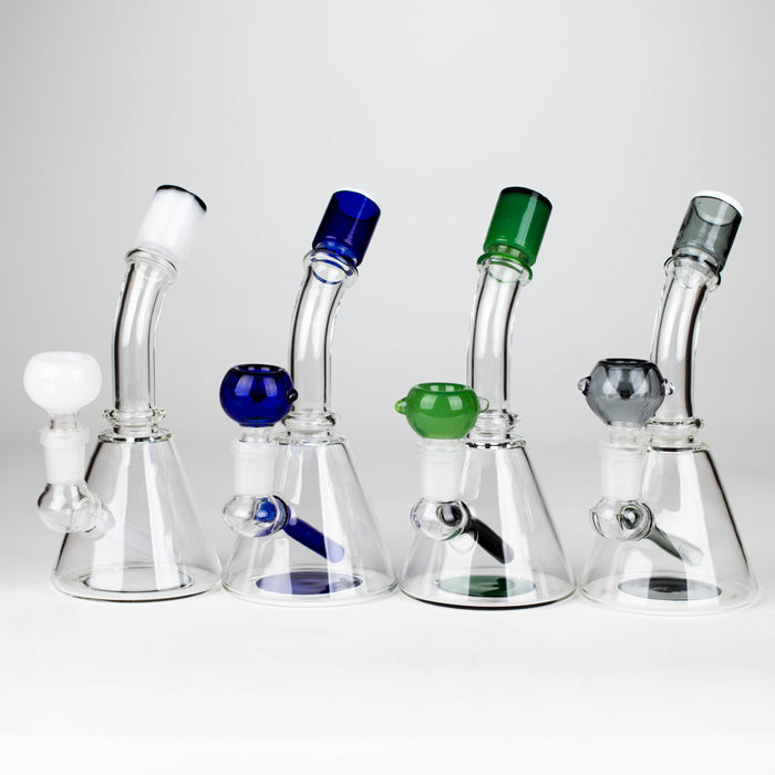 7" Bent neck fancy bong Other Shaped Bong Bongzie Smokes
