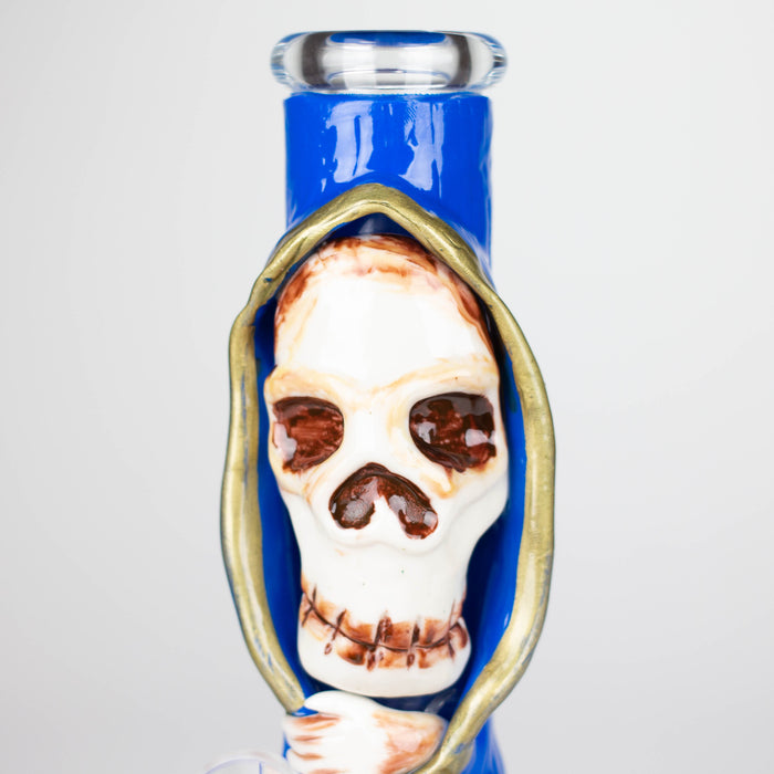 10" Resin 3D artwork Skull glass beaker [DY404] Resin · Silicone · Plastic Bong DY Glass