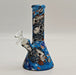 Fortune | 11" Graphic Silicone with glass percolator bong - Assorted [SP1060P] Bongs Fortune