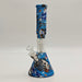 Fortune | 11" Graphic Silicone with glass percolator bong - Assorted [SP1060P] Bongs Fortune
