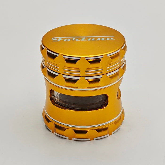 Fortune | 4 Parts 60mm x 65mm Aluminum Grinder Regular Grinder Fortune Gold