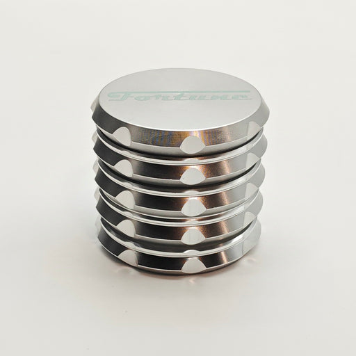 Fortune | 4 Parts 60mm x 54mm Aluminum Grinder Regular Grinder Fortune Silver
