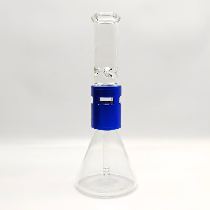 14" Metal Detachable Glass Bong Assorted Colours Glass Bong Super Supplys Inc Blue