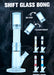 13.5" Detachable Airflow Straight Shooter Glass Bong Super Supplys Inc