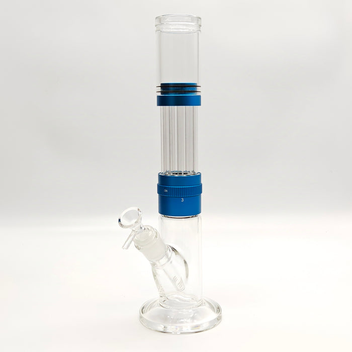 13.5" Detachable Airflow Straight Shooter Glass Bong Super Supplys Inc Blue