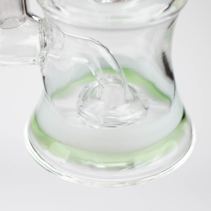 6.5" bent neck glass bong with diffuser Glass Bong Bongzie Smokes
