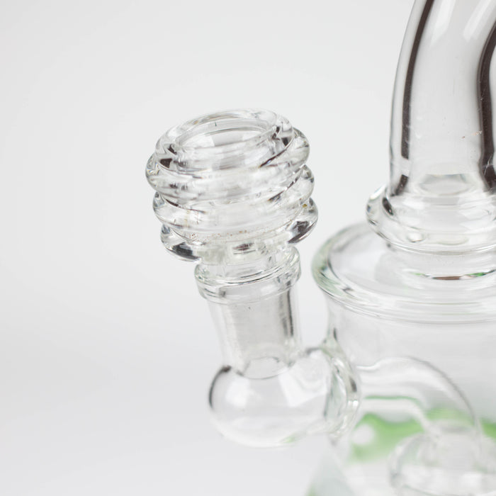 6.5" bent neck glass bong with diffuser Glass Bong Bongzie Smokes