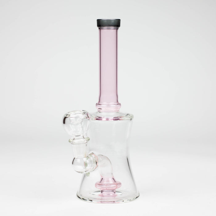 8" color tube glass bong with diffuser Beaker Bong Bongzie Smokes