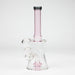 8" color tube glass bong with diffuser Beaker Bong Bongzie Smokes