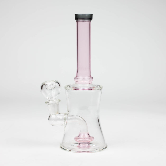 8" color tube glass bong with diffuser Beaker Bong Bongzie Smokes