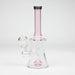 8" color tube glass bong with diffuser Beaker Bong Bongzie Smokes