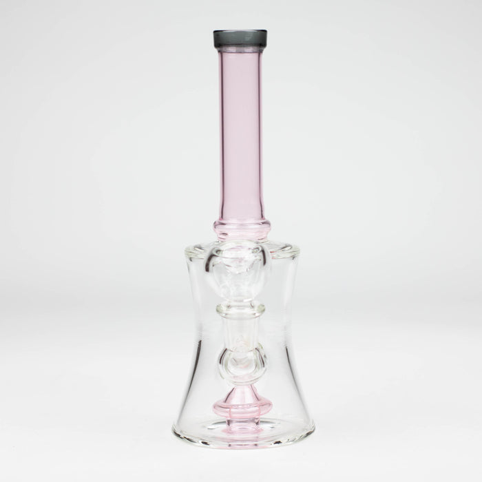 8" color tube glass bong with diffuser Beaker Bong Bongzie Smokes