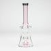 8" color tube glass bong with diffuser Beaker Bong Bongzie Smokes