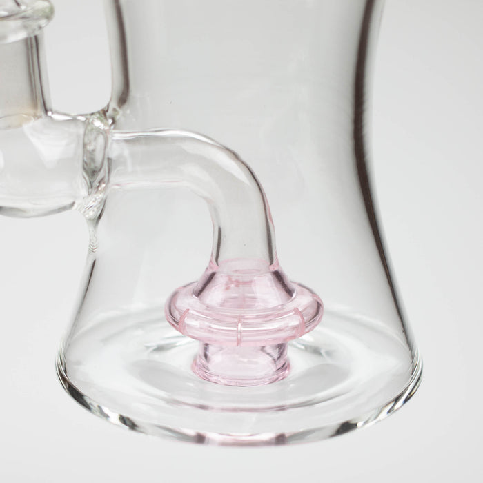 8" color tube glass bong with diffuser Beaker Bong Bongzie Smokes