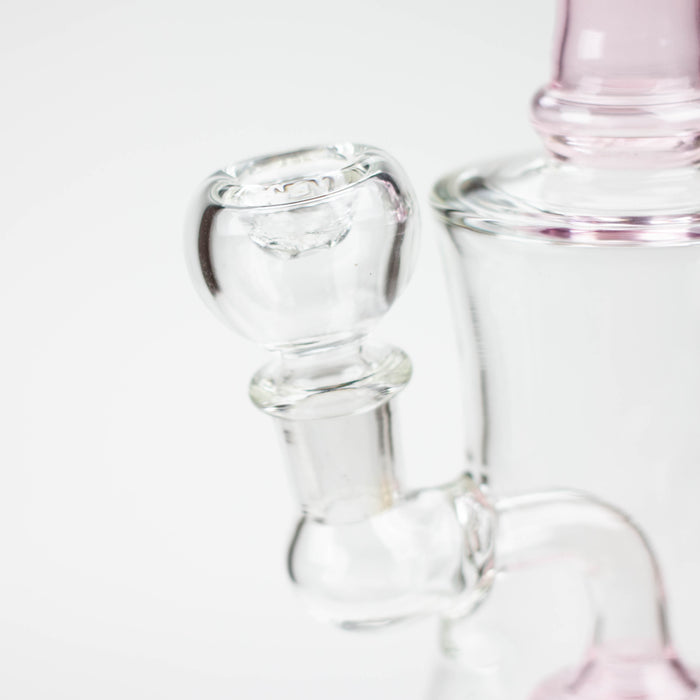 8" color tube glass bong with diffuser Beaker Bong Bongzie Smokes