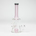 8" color tube glass bong with diffuser Beaker Bong Bongzie Smokes Pink