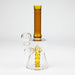 8" color tube glass bong with diffuser Beaker Bong Bongzie Smokes Yellow
