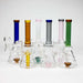 8" color tube glass bong with diffuser Beaker Bong Bongzie Smokes