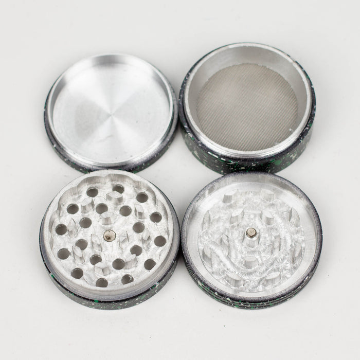 58mm 4 parts aluminium grinder pack of 12 Display Pack Bongzie Smokes