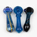 4.5” Assorted design Soft glass hand pipe Jar of 12 Glass Bongzie Smokes