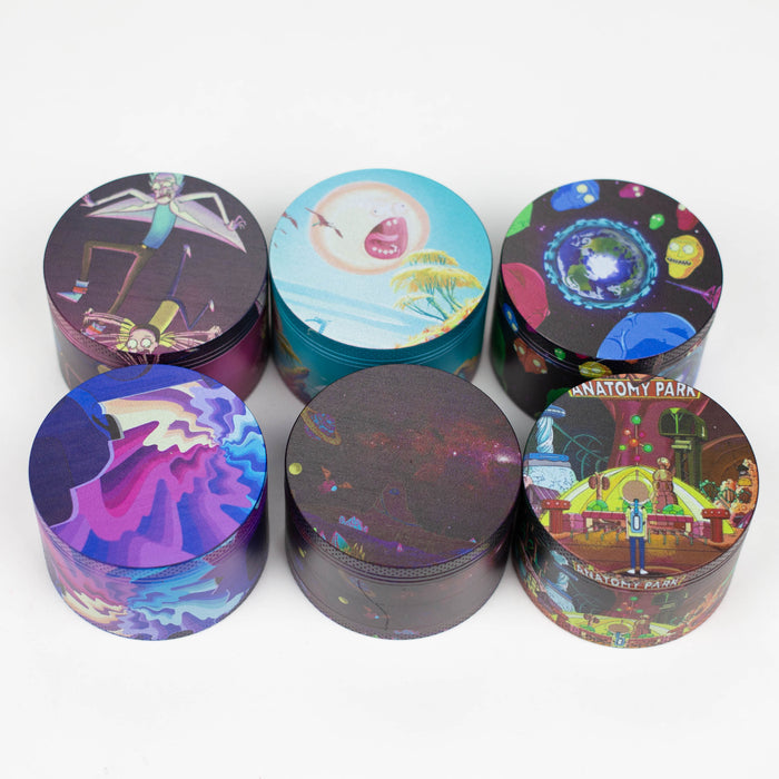 63*42mm 4 Layes R&M Design Metal Grinder Box Of 6 Display Pack Super Supplys Inc