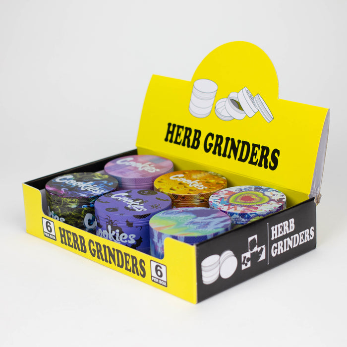 63*42mm 4 Layers CK Design Metal Grinder Box Of 6 Display Pack Super Supplys Inc