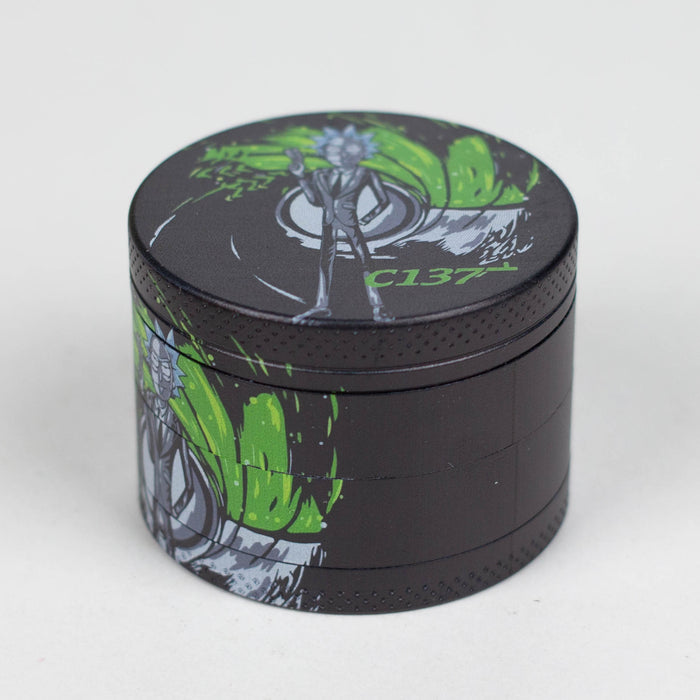2.2" Metal Grinder 4 Layers with New RM Design 3 Box of 12 Display 777 Smoke