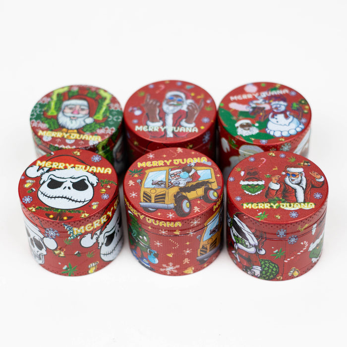 40*35mm Celebrate Design 4 Layers Zinc Grinder Box Of 12 Display Pack Super Supplys Inc