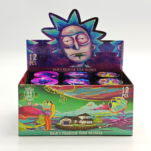 40*34mm 4 Layers R&M Design Metal Grinder Box Of 12 Display Pack Super Supplys Inc