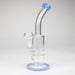 11" honeycomb glass water pipe Glass Bong Bongzie Smokes Blue