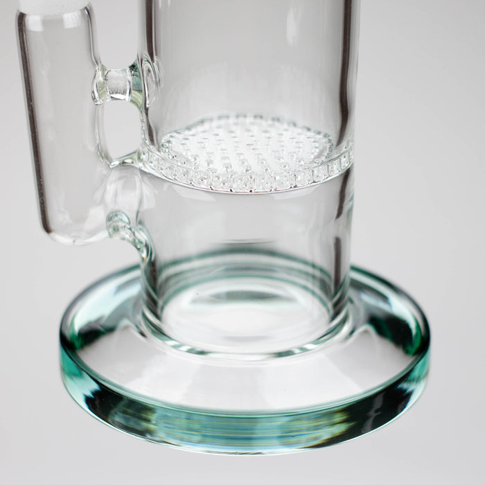 11" honeycomb glass water pipe Glass Bong Bongzie Smokes