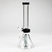 9" Beaker bong with difuser Glass Bong Bongzie Smokes Black