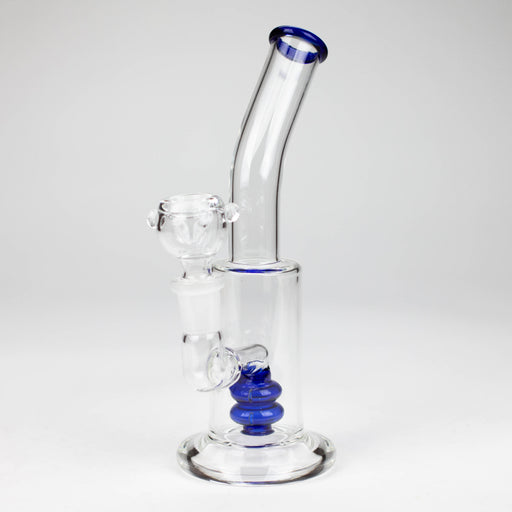 7.5" bent neck glass bong Glass Bong Bongzie Smokes Blue